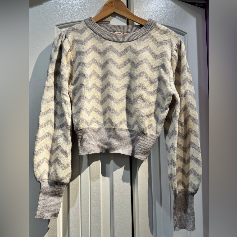 New White and Gray Sweater